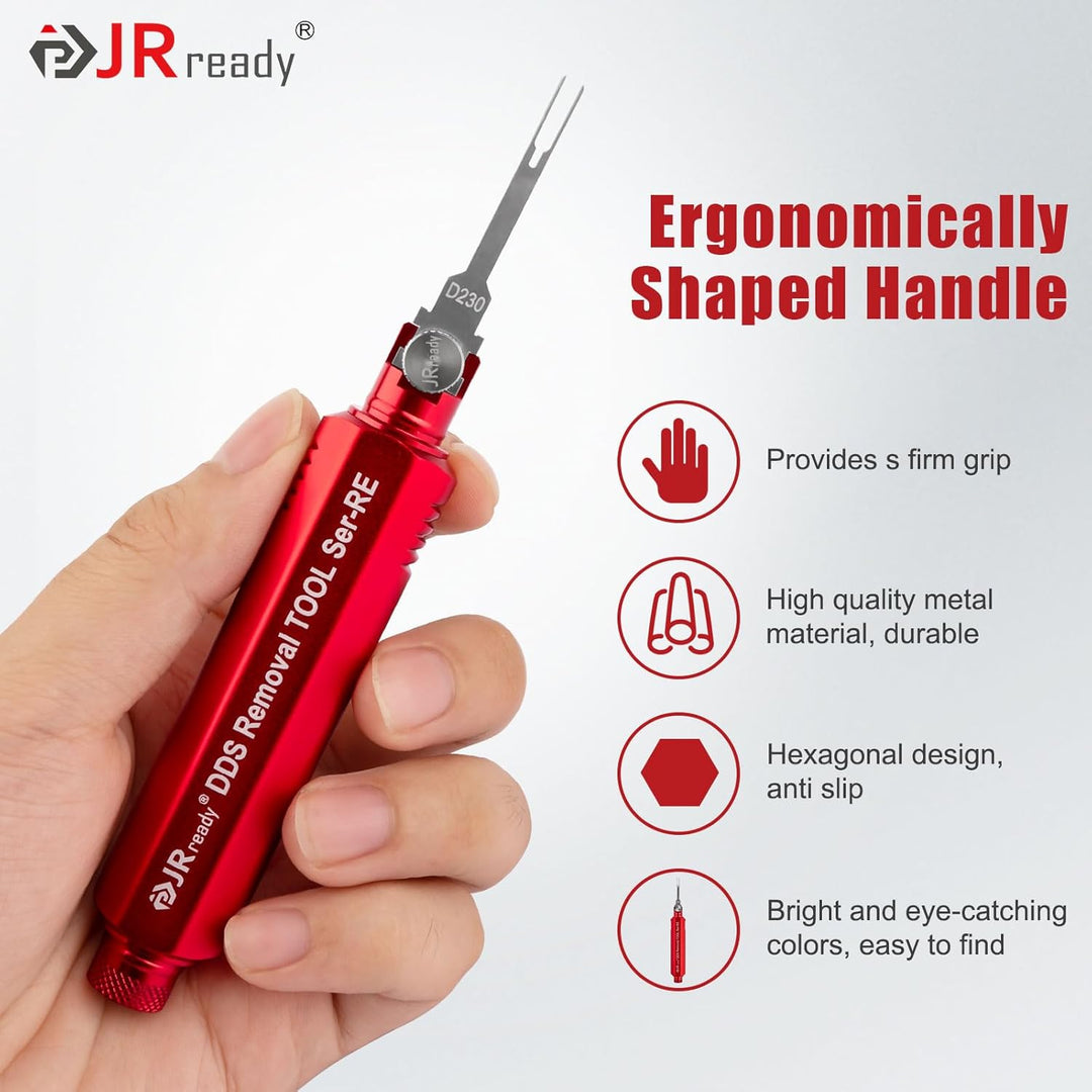JRready ST5354 Stiftentfernungswerkzeug-Set für Tyco Micro Timer, JPT, MQS, MCON 1.2, Sumitomo, Yaza