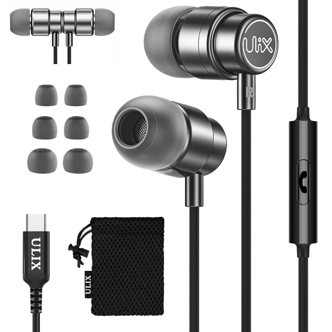 UliX Rider USB C Kopfhörer, 5 Jahre Garantie für iPhone 16 15 Pro Max Plus Samsung Galaxy S24 S23 Ul