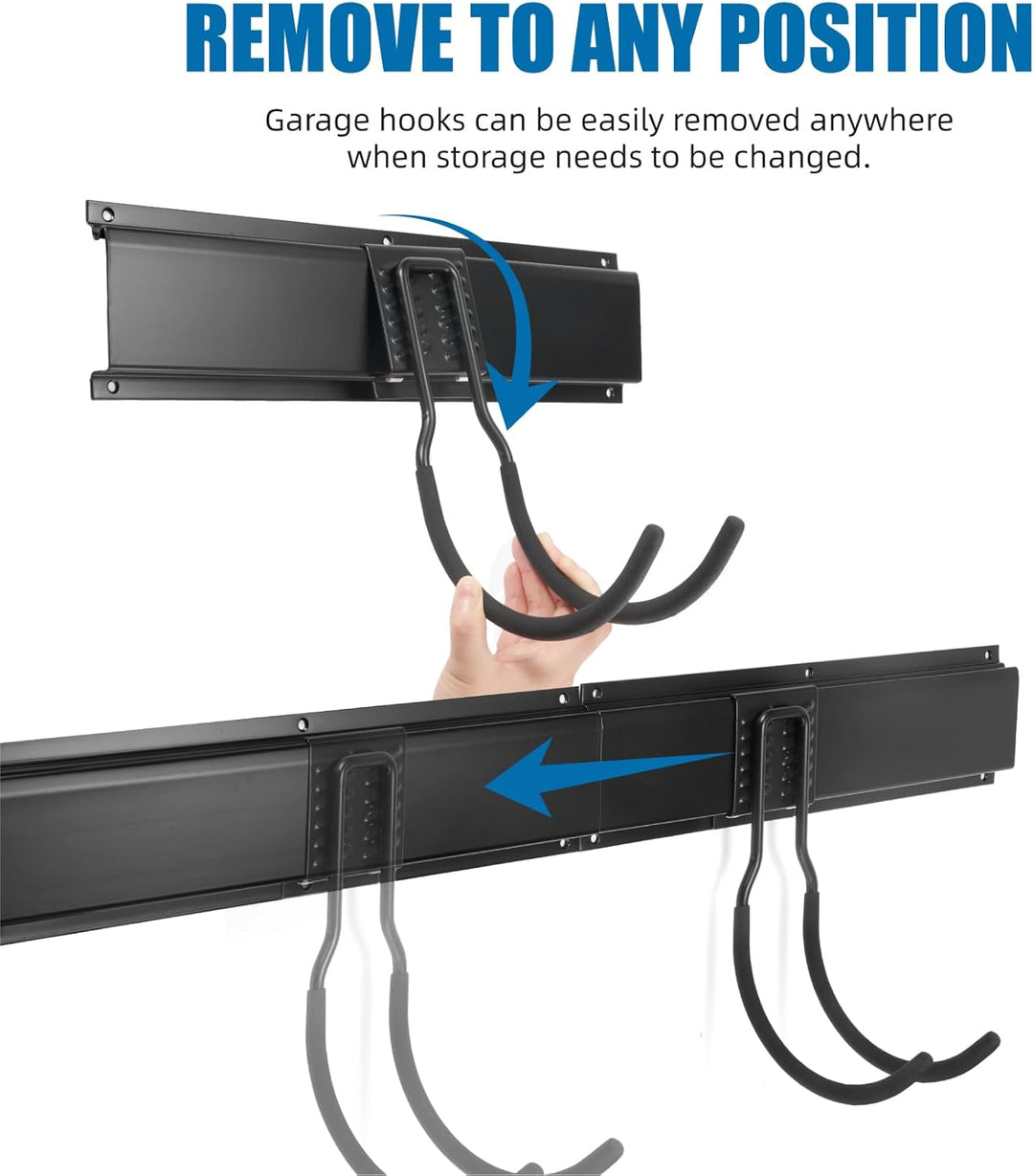 Sinoer Garage Tool Management Wall Rack, Metall-Gartengerätehalter,Garage Wall Management Storage Ra