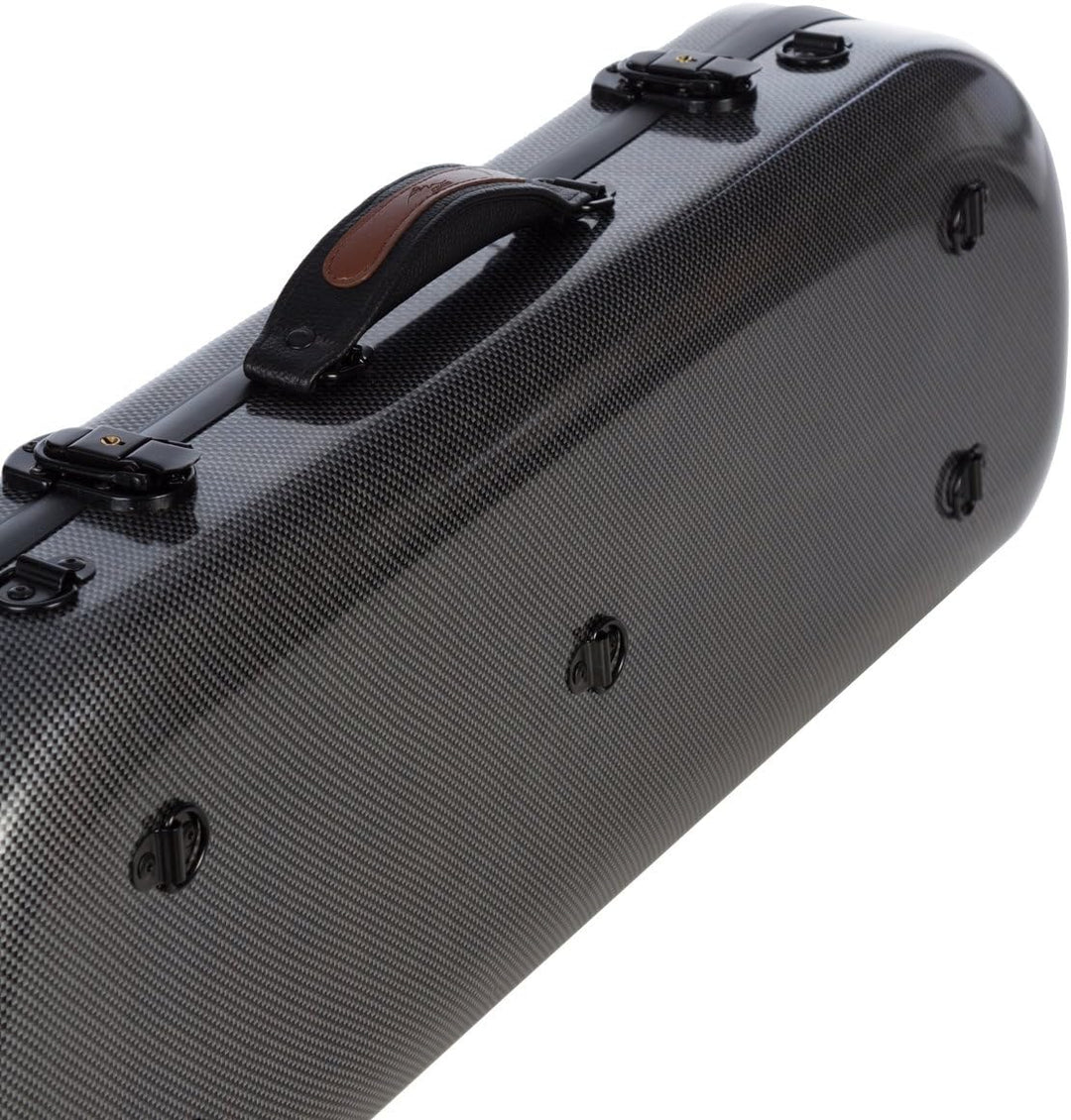 Geigenkoffer Glasfaser Street 4/4 carbon looking M-Case + Notentasche