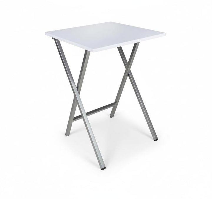 D'CASA dcasa Klapptisch, quadratisch, 48 x 48 x 65 cm, Weiss
