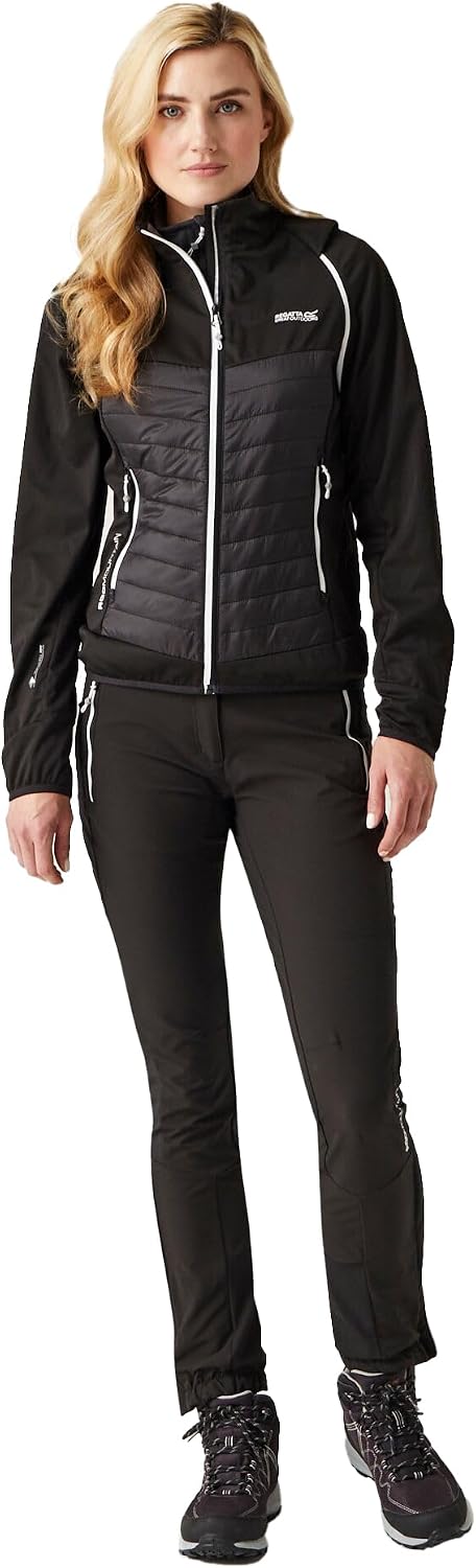 Regatta Steren Hybrid Softshelljacke für Damen mit abnehmbaren Ärmeln 36 Schwarz, 36 Schwarz