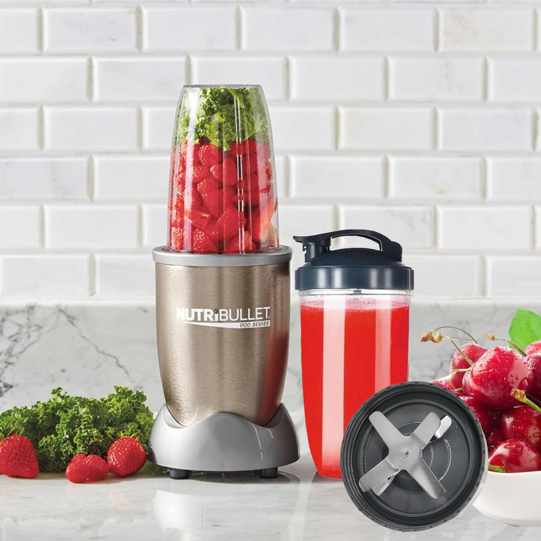 Ersatzteile Zubehör für Nutribullet Mixer, Extraktor Klinge und 950ml Becher mit Flip-Top Becherdeck