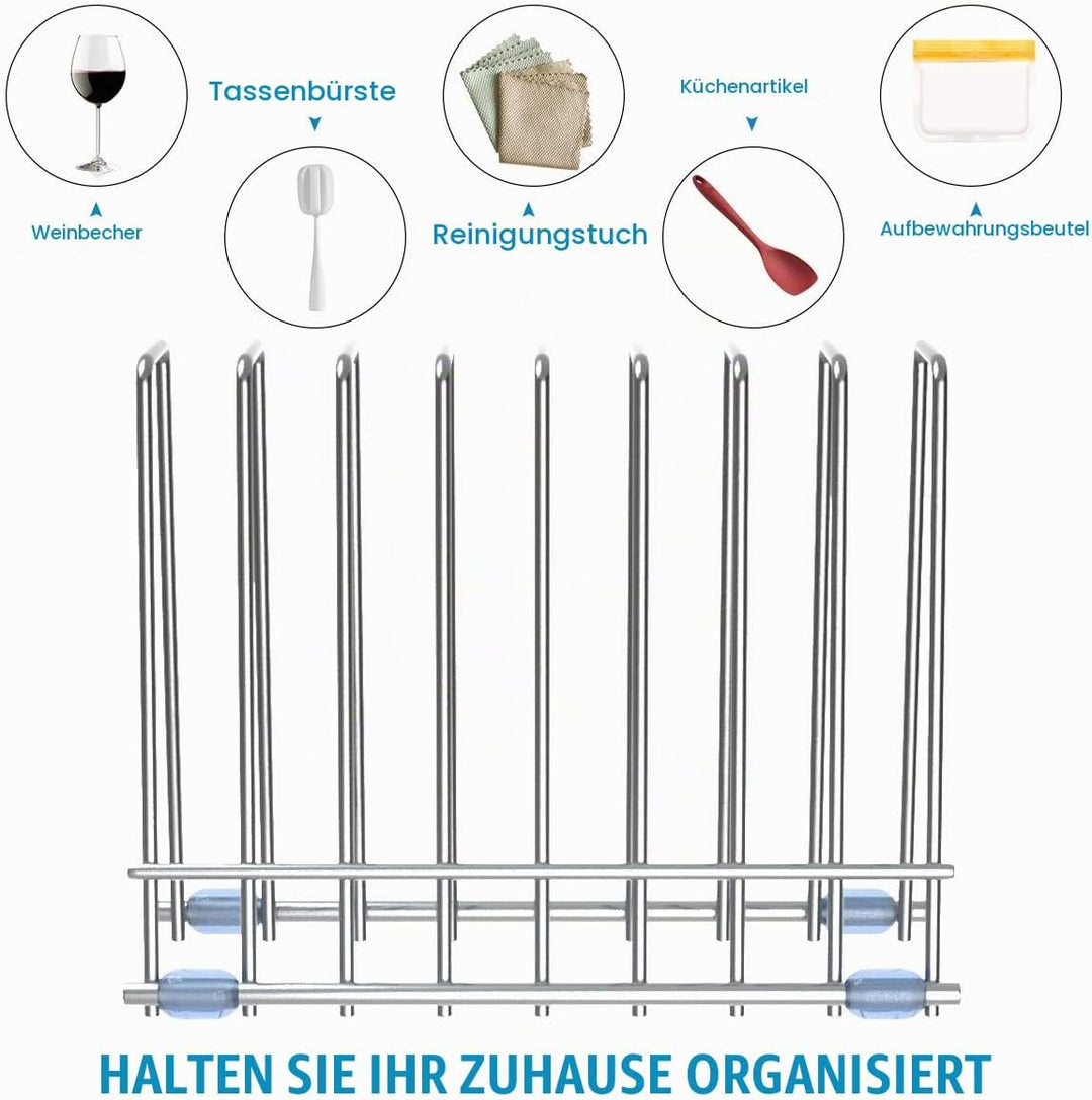 Wiederverwendbare Aufbewahrungstaschen Rack, Trockengestell für Aufbewahrungstaschen, Rostfreier Stä