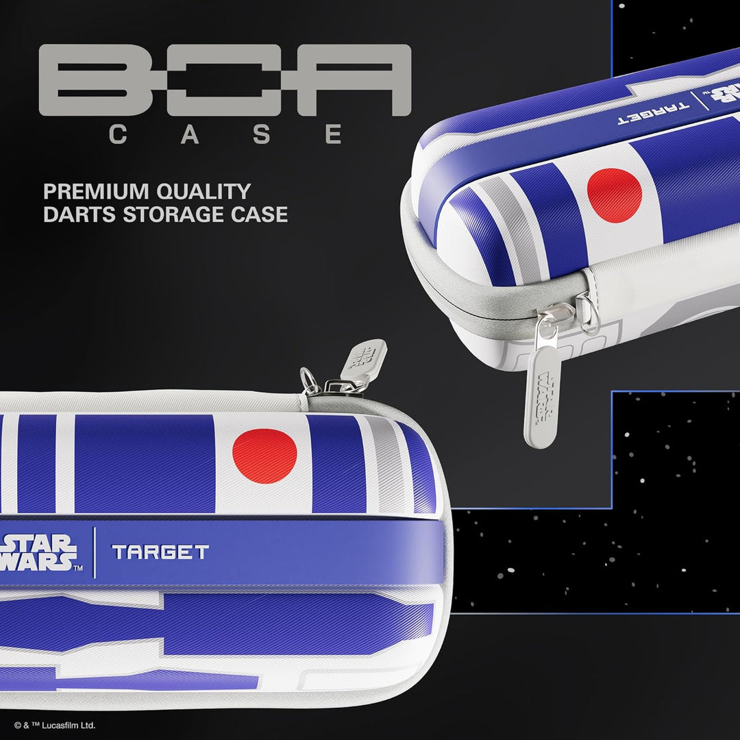 Target Darts Star Wars R2-D2-BOA-Etui | Hochwertiges Disney-Dart-Etui mit R2D2-Droid-Design, Aufbewa