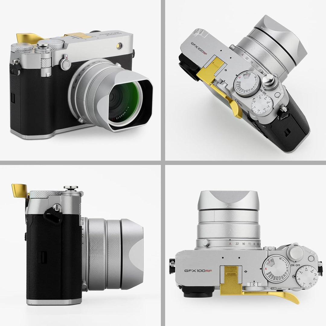 Haoge Gegenlichtblende aus Metall, quadratisch, für Fujifilm GFX100RF Kamerazubehör LH-GFXRF-IIS + C