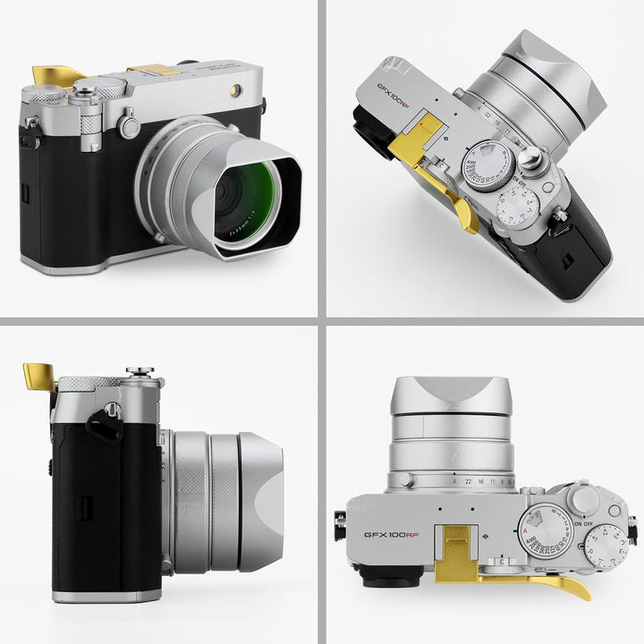 Haoge Gegenlichtblende aus Metall, quadratisch, für Fujifilm GFX100RF Kamerazubehör LH-GFXRF-IIS + C
