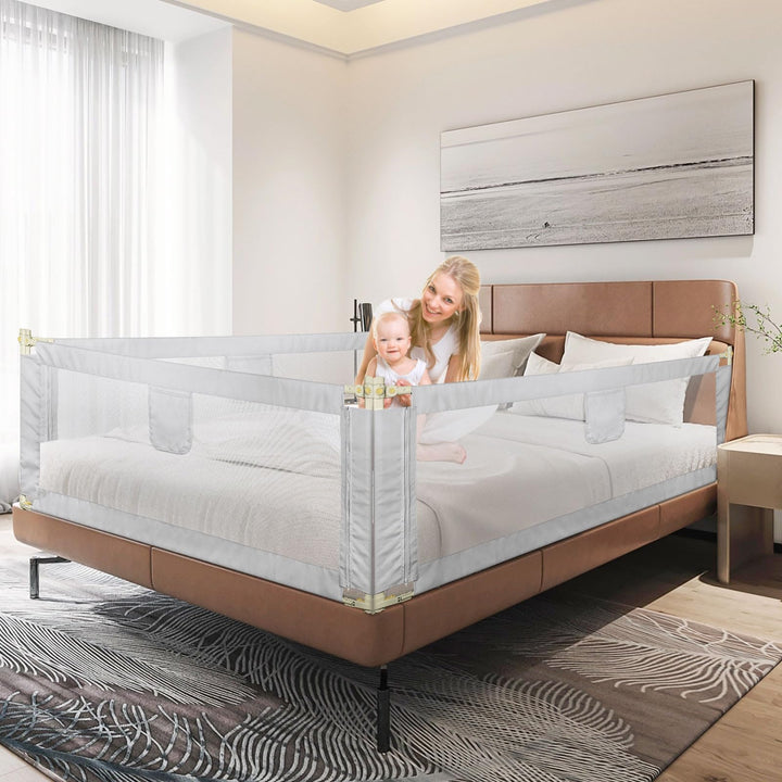 Kleinkind Bettschutzgitter Bettgitter Kinderbettgitter Babybettgitter Gitter Kinderbett Babybett Rau