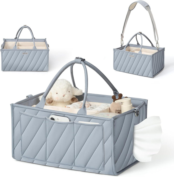 Baby Windel Caddy Organizer tragbare multifunktionale Aufbewahrung mit Papiertasche Schultergurt und