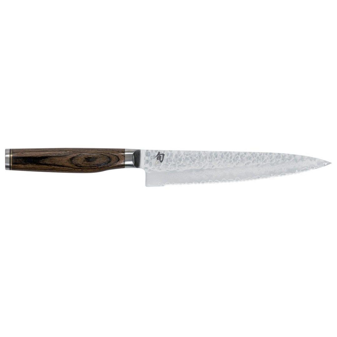 KAI Shun Premier Tim Mälzer Allzweckmesser mit Wellenschliff, Klinge 16,5 cm, TDM-1722