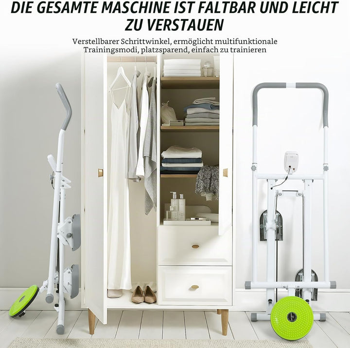 Treppenstepper für Heim-Fitnessübungen, vertikale Klettermaschine für Ganzkörpertraining, kompakt, k