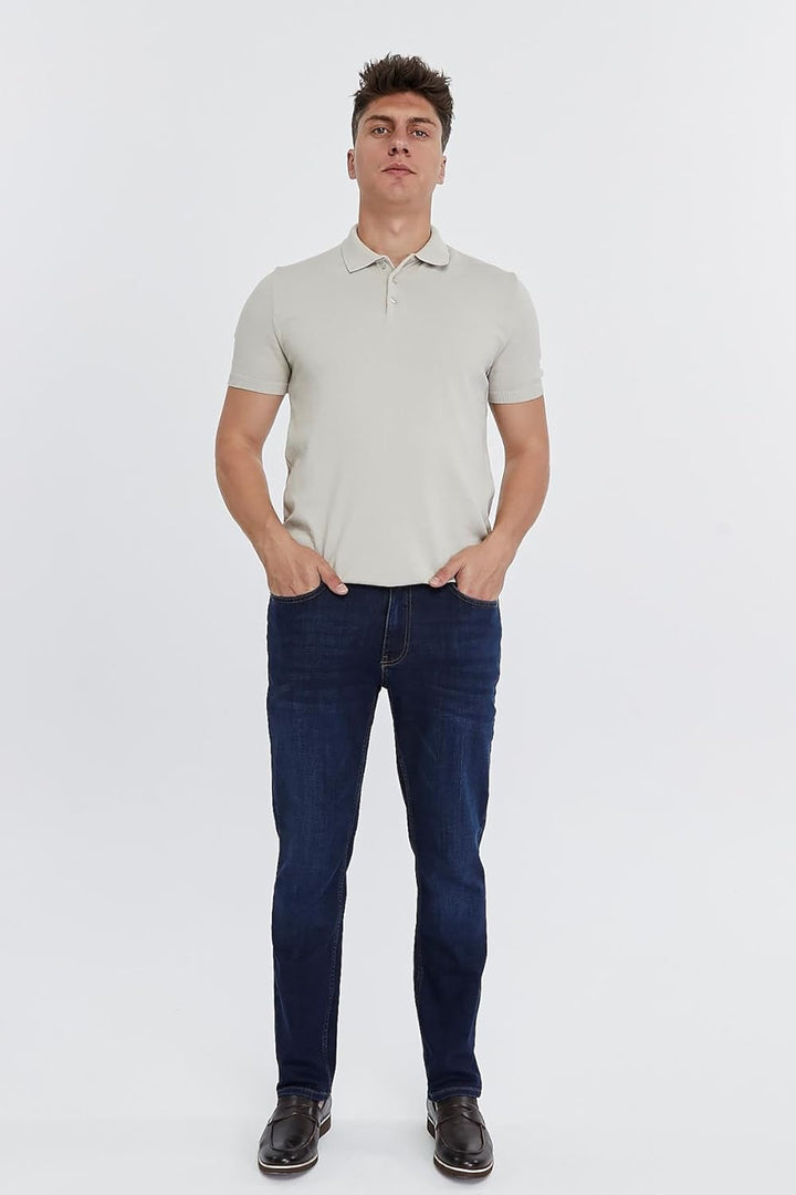 CEDY DENIM - Herren Jeans Regular Fit, Stretch Jeanshose, Herren High Waist, Straight Cut, Basic Was