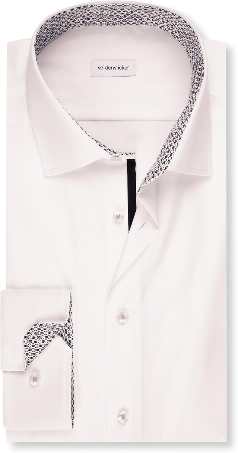 Seidensticker Herren Business-Hemd - Extra Slim Fit - Bügelfrei - Kent-Kragen - Langarm - 100% Baumw