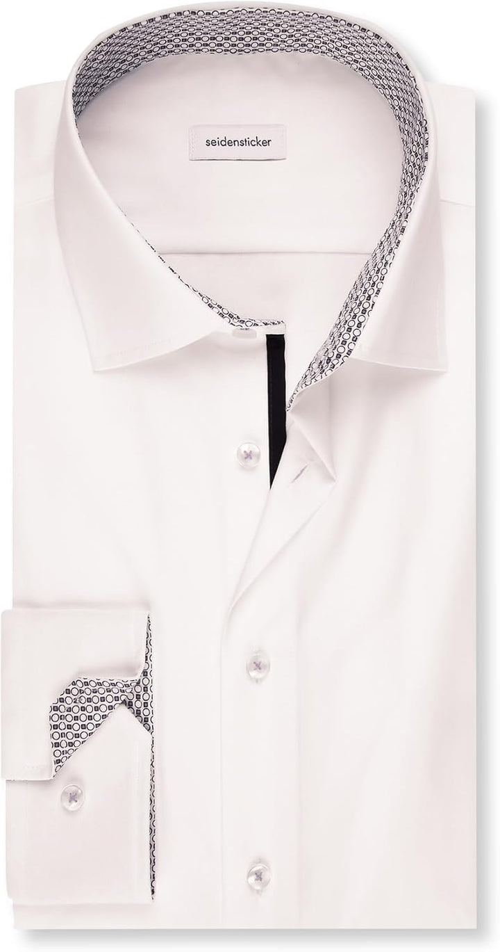Seidensticker Herren Business-Hemd - Extra Slim Fit - Bügelfrei - Kent-Kragen - Langarm - 100% Baumw