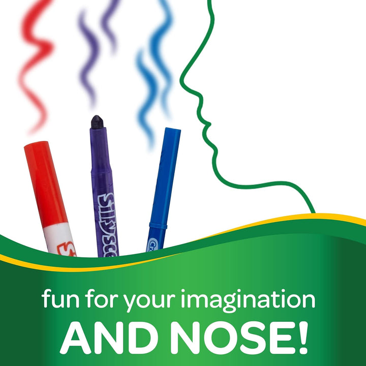 CRAYOLA Silly Scents Maldose – über 50 Duftstifte, Marker und Bleistifte (inkl. einem 64-seitigen Ma
