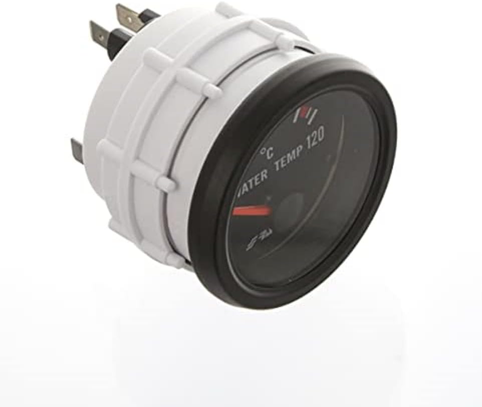 Simoni Racing WT/B Elektrische Wassertemperaturanzeige Sensoren, Retro Lighted, White Face
