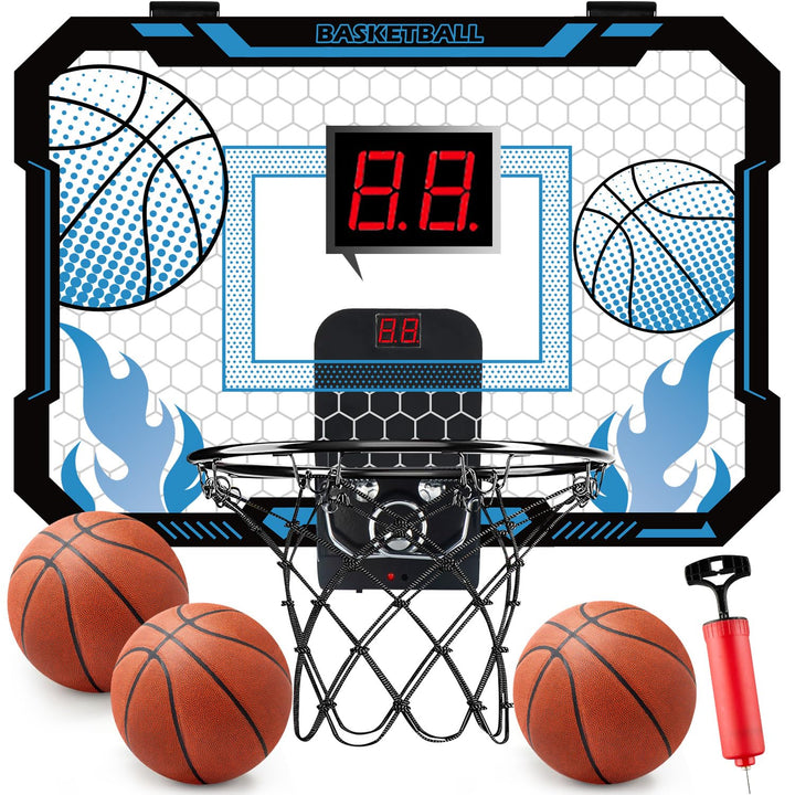 VROGTIK Indoor-Basketballkorb für Kinder, Halterung über der Tür, Anzeigetafel - Geschenke für 4-12