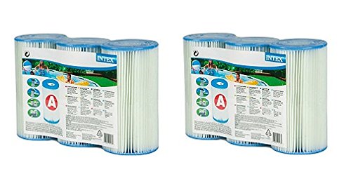 Intex Filterkartusche Typ A für Pools 6 Stück Mz0617106, Mz0617106
