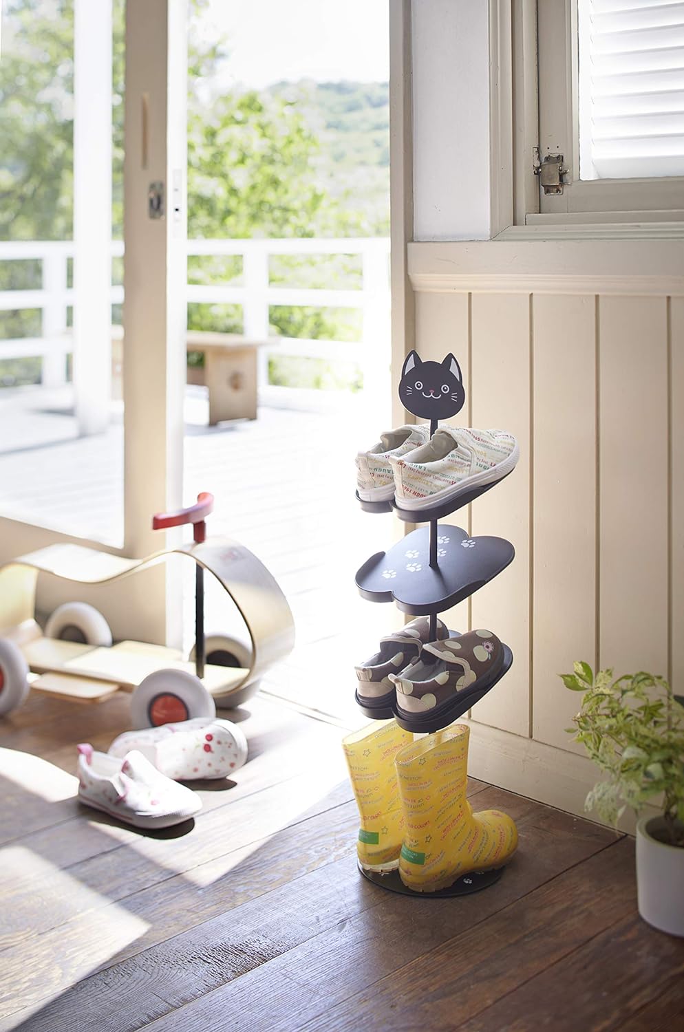 Shoe rack for kids - black cat Katze, Katze
