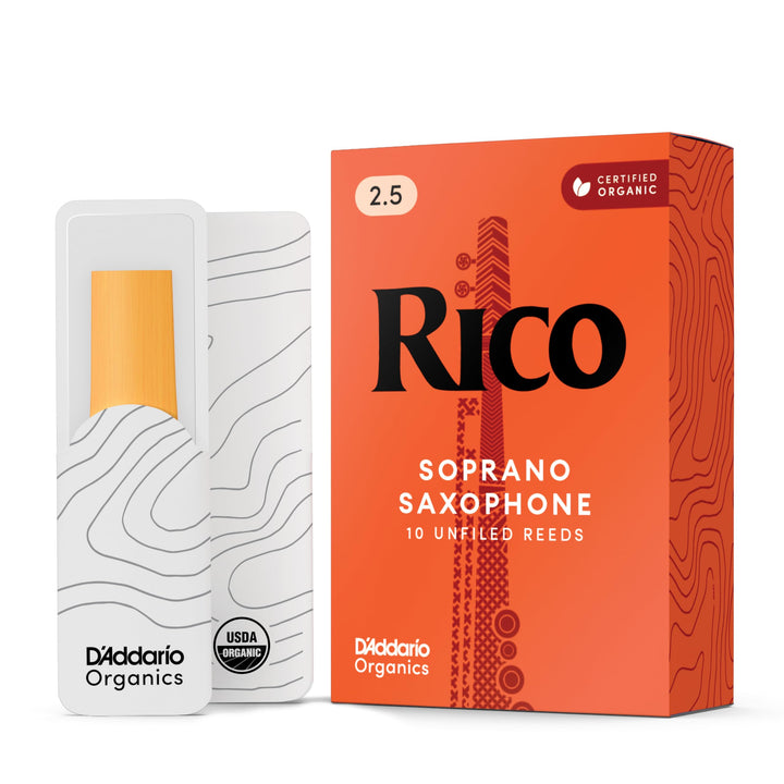 RICO Blätter für Sopransaxophon Stärke 2.5 (10 Stück) Stärke 2.5 10 Packung, Stärke 2.5 10 Packung
