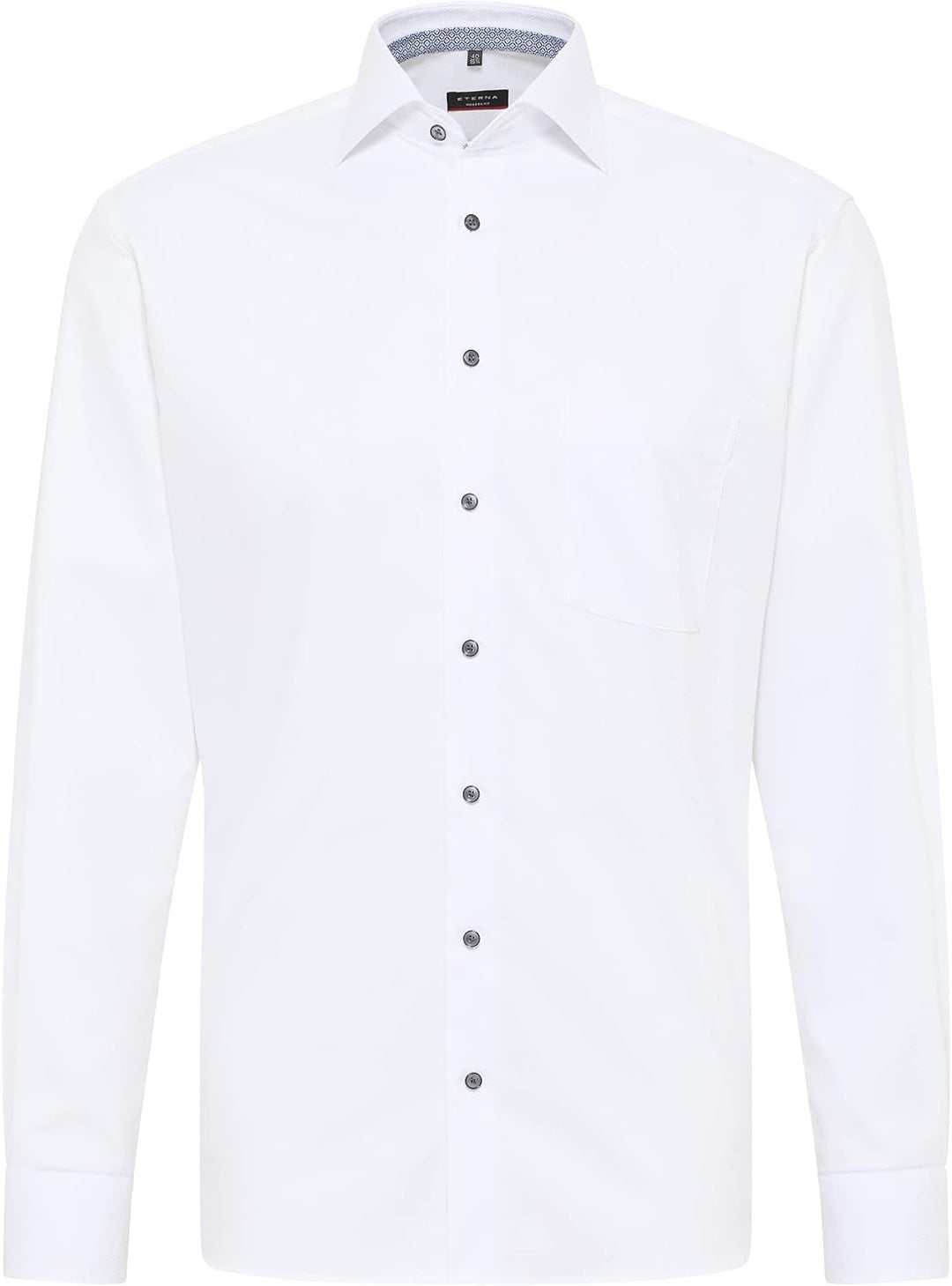 ETERNA Herren Struktur-Hemd MODERN FIT 39 Weiss, 39 Weiss