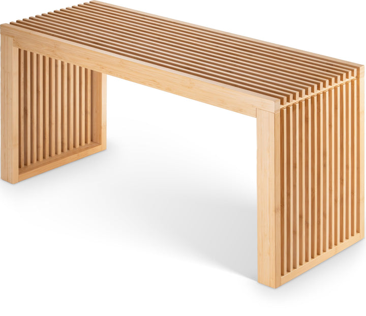 Bambus Sitzbank Flur - Sitzbank Esszimmer - Holzbank Flur - Esszimmerbank | BAM BOO BOX Garderobenba