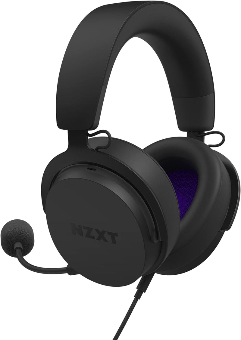 NZXT Kabelgebundenes PC-Gaming Relay-Headset – AP-WCB40-B2 - Hi-Res-Audio-zertifiziert – DTS Headpho