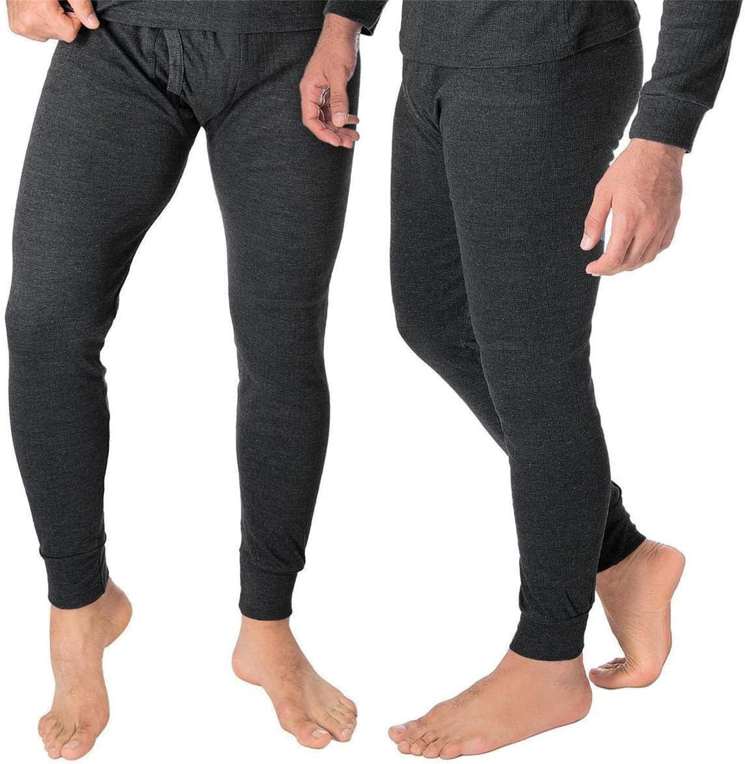 Black Snake® Thermounterhose Thermounterwäsche Sport Unterhosen Männer 2 Stück Lange Unterhose M Ant