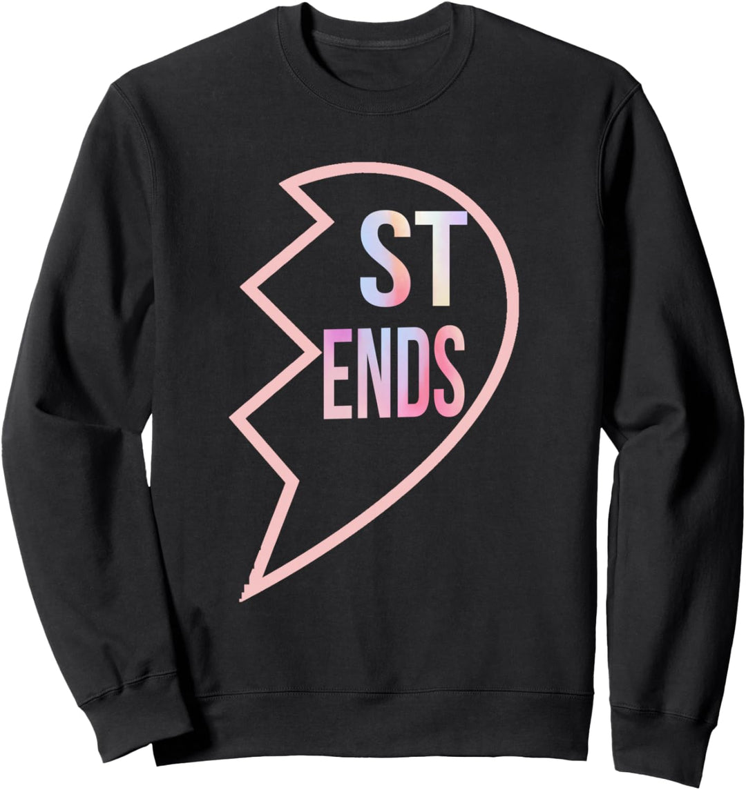 BFF 1 Heart in 2 Best Friends Matching 2nd Part Sweatshirt