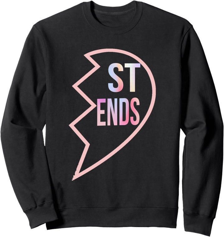 BFF 1 Heart in 2 Best Friends Matching 2nd Part Sweatshirt