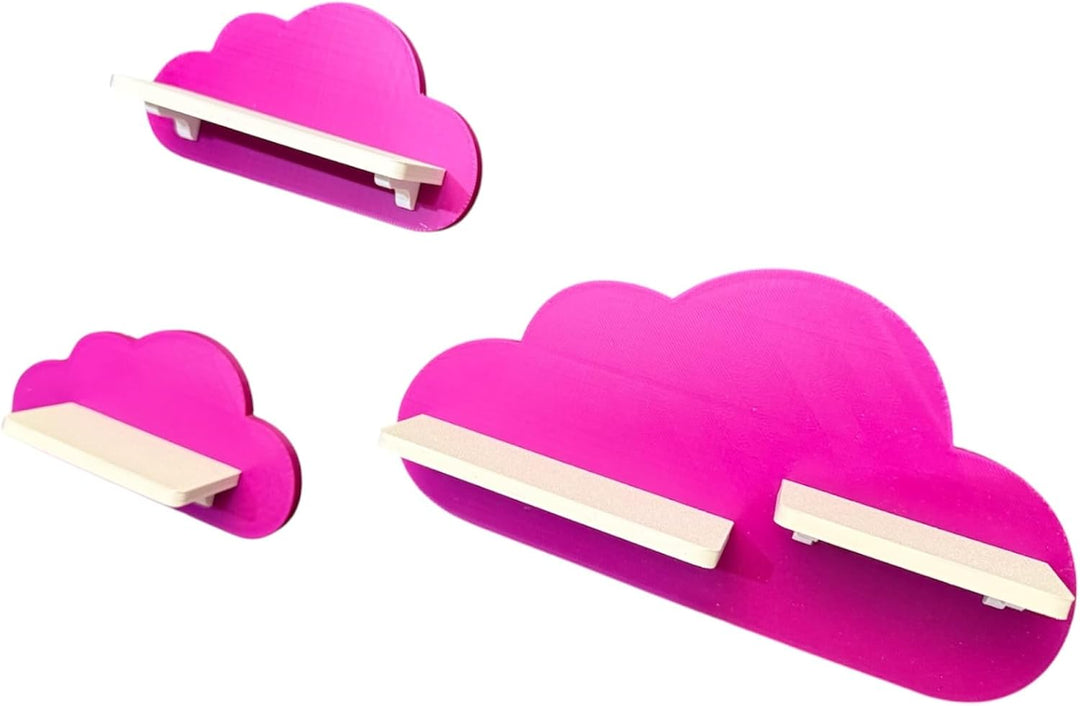 PsGreen 3er Wolken-Set Kompatibel/Passend für die Toniebox Toniefiguren (Violett), Violett