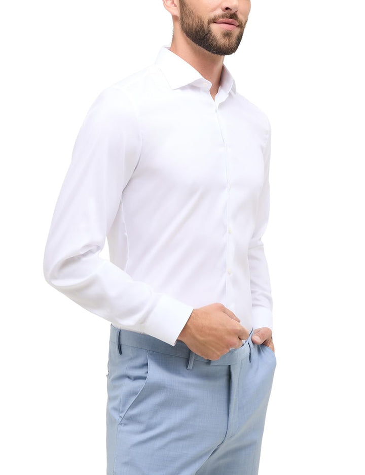 ETERNA Herren Performance Shirt Slim FIT 38 Weiss, 38 Weiss
