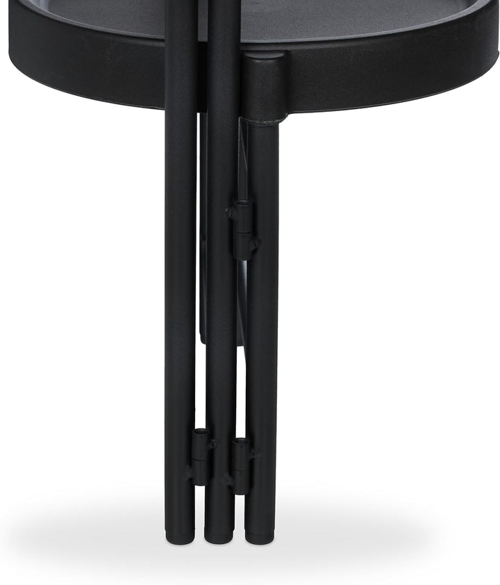 Relaxdays Blumenregal mit 3 runden Ablagen, für Blumen- & Pflanzentöpfe, Pflanzentreppe, HBT: 65 x 4