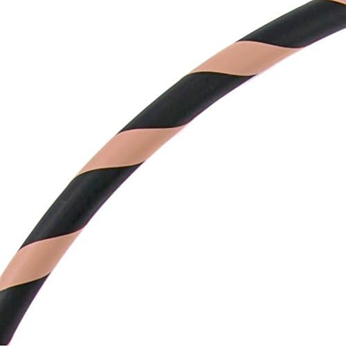 Faltbarer Anfänger Hula Hoop Reifen, Ø90/95/100/105cm Ø95cm Braun, Ø95cm Braun