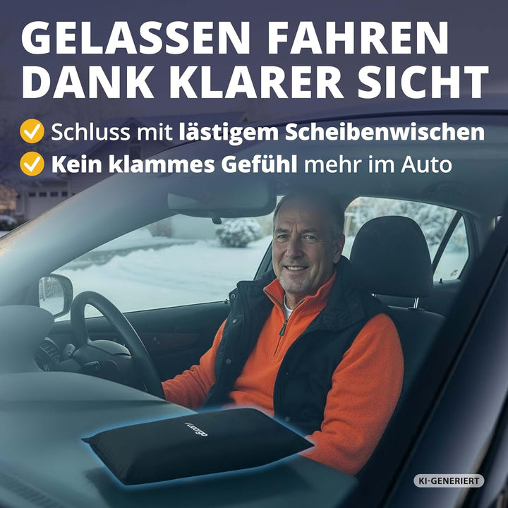 LICARGO 2x Luftentfeuchter (1kg) - Auto Entfeuchter gegen beschlagene Autoscheiben - wiederverwendba
