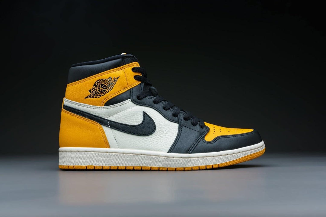 AIR JORDAN 1 Retro High OG Yellow Toe 555088-711 Size 45