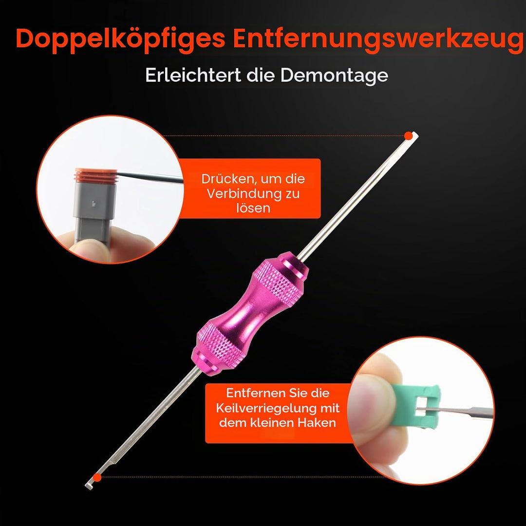 Deutsch Stecker Kit, 924Pcs Terminal Kit, 2 3 4 6 8 12 Pin-Steckverbinder, Wasserdichter DT Steckver