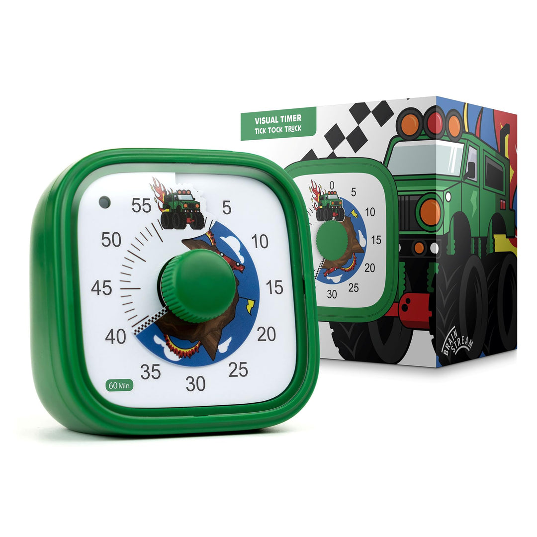 Visueller Timer für Kinder – TickTock Monster Truck – Zeitmanagement-Tool – 60 Minuten Countdown –