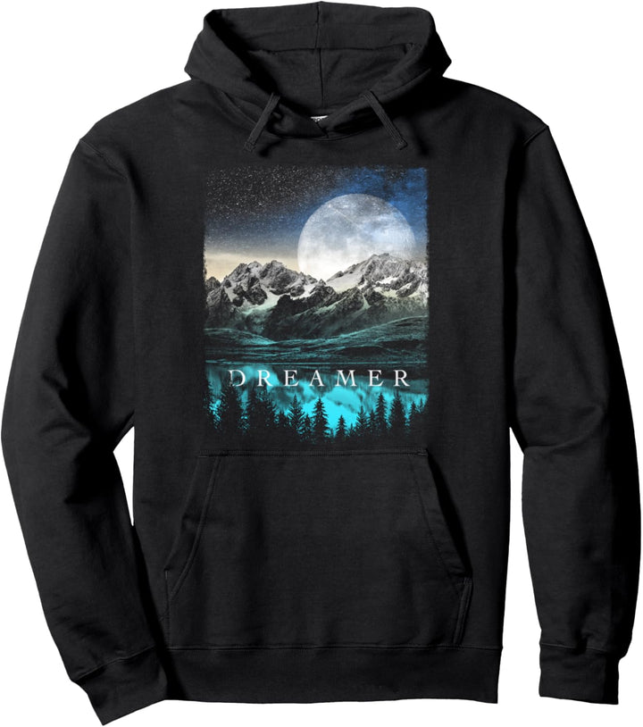 Transparent Dreamer Landscape Pullover Hoodie
