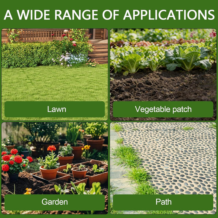 Unkrautentferner, 2-in-1 Unkrautjäter mit langem Stiel, Unkrautrechen und Gartenhacke, Effiziente Un