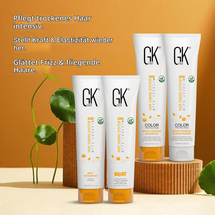 GK HAIR Global Keratin The Best Professional Hair Kit (100ml/3.4 Fl Oz) zum Glätten, Glätten von Ker