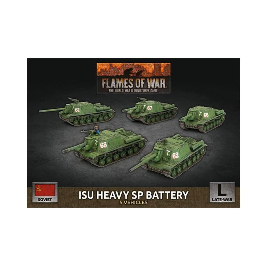 Flames of War FoW Soviet ISU Heavy SP Battery SBX63