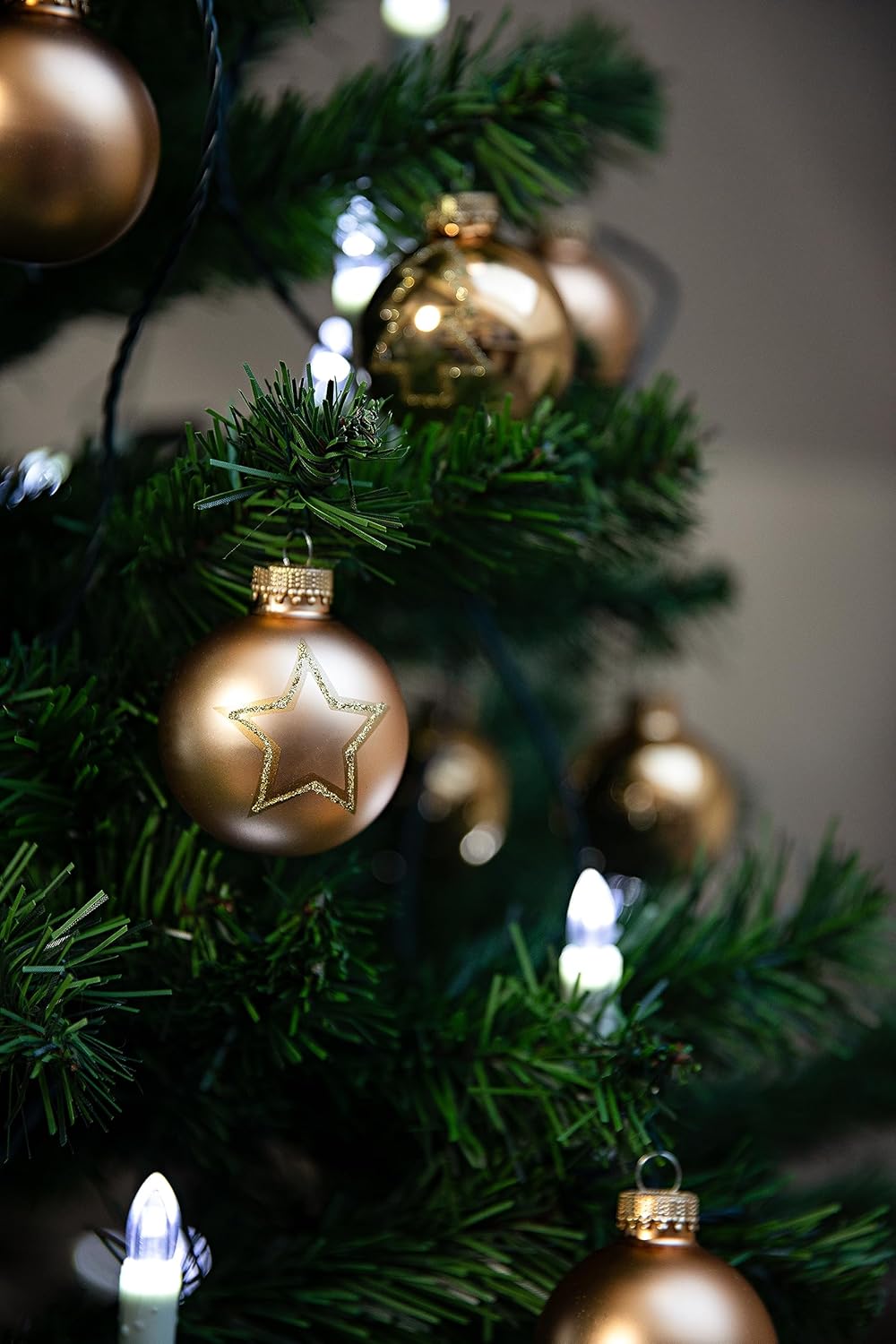 Krebs & Sohn 20er Set Glas Christbaumkugeln - Weihnachtsbaum Deko zum Aufhängen - Weihnachtskugeln 5