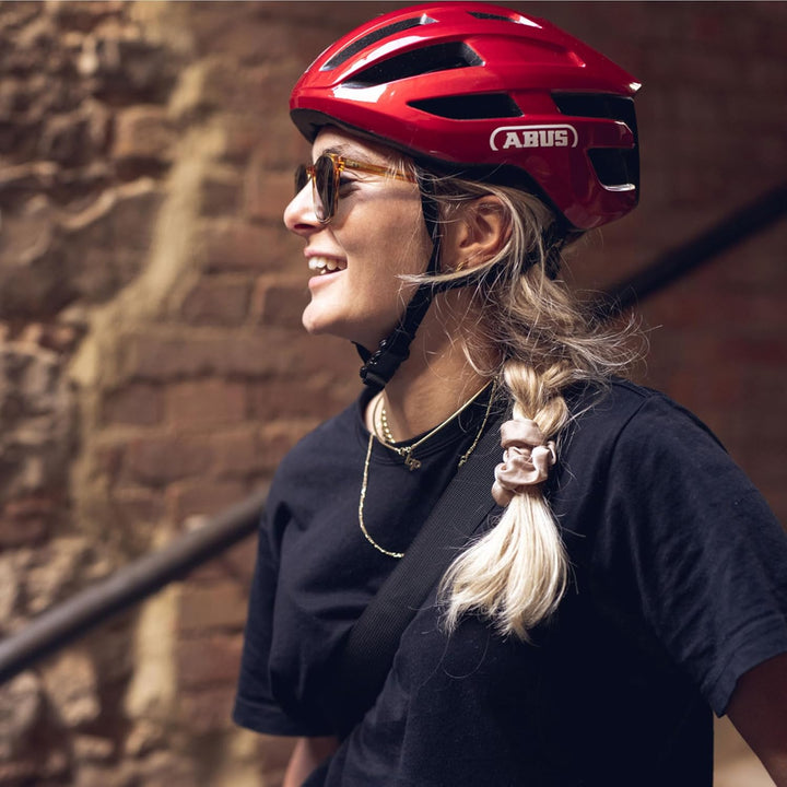 ABUS Rennradhelm PowerDome - leichter Fahrradhelm mit cleverem Belüftungssystem und aerodynamischem