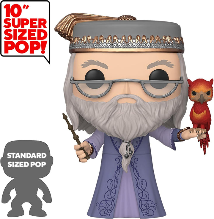 Funko Pop! HP: Harry Potter - 10" Albus Dumbledore mit Fawkes - Vinyl-Sammelfigur - Geschenkidee - O