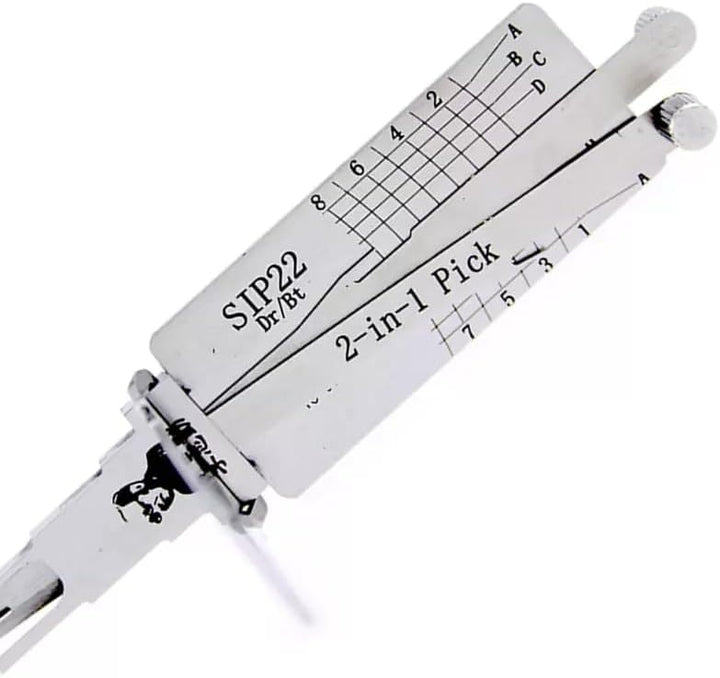 Auto Lock Pick, SIP22 2-in-1 Dietrich und Decoder für Auto, Autoschlüsselleser, professionelle Schlo