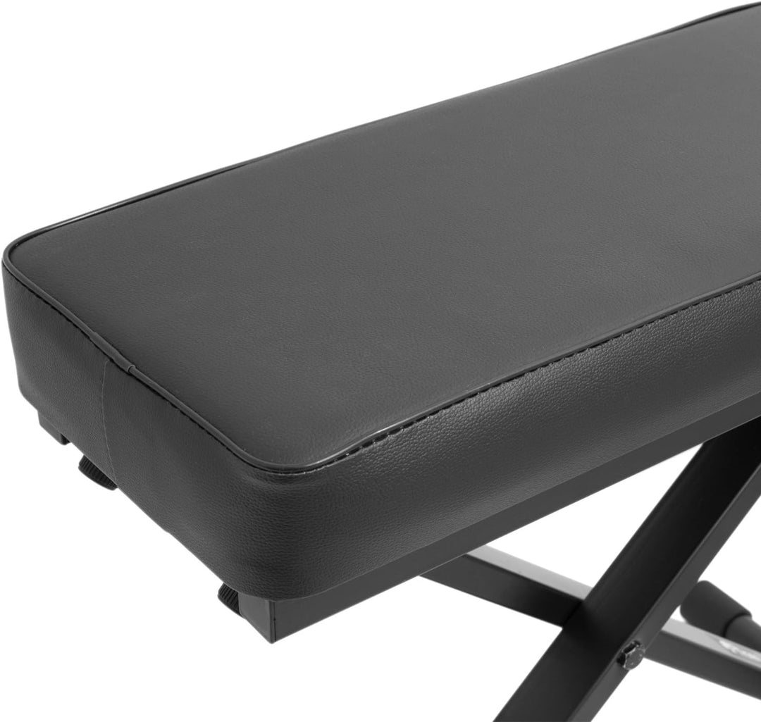 TIGER KAP-PK2 Keyboardständer &amp; Hocker im Pack - Höhenverstellbarer doppelstrebiger X-Frame Keyboard