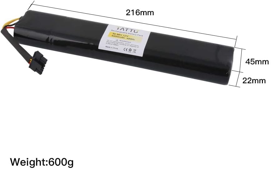 Tattu 12V 4000mAh NI-MH Akku für Neato Botvac D Series D85 D75 Akku und Botvac Series 70e, 75, 80, 8