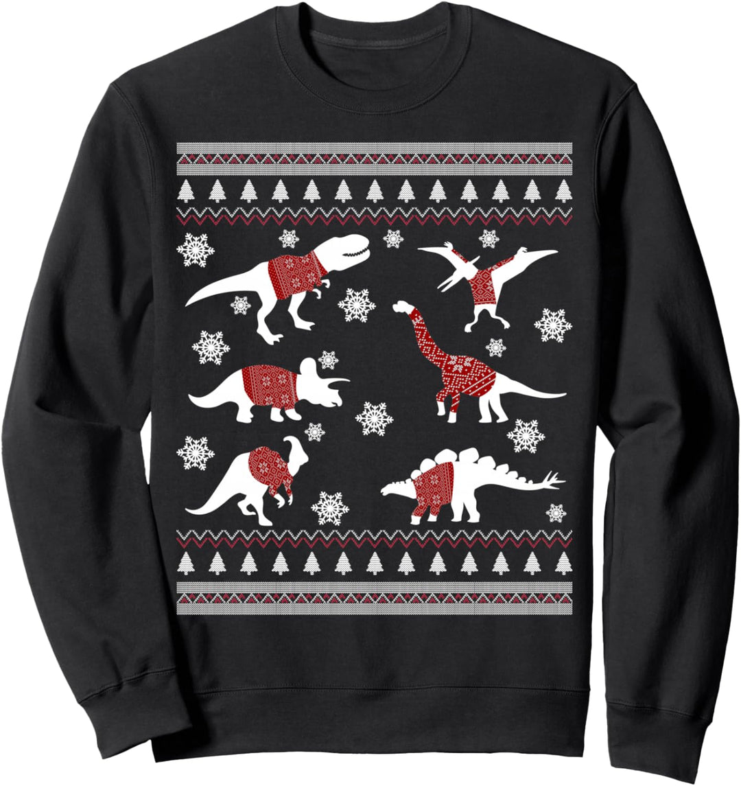 Funny Dinosaurs Ugly Christmas Sweater For Kid Men Women Sweatshirt