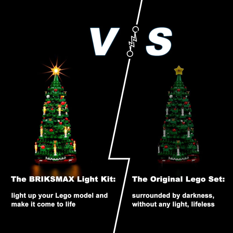 BRIKSMAX 40573 Led Licht für Lego Weihnachtsbaum - Compatible with Lego Bausteinen Modell - Ohne Leg